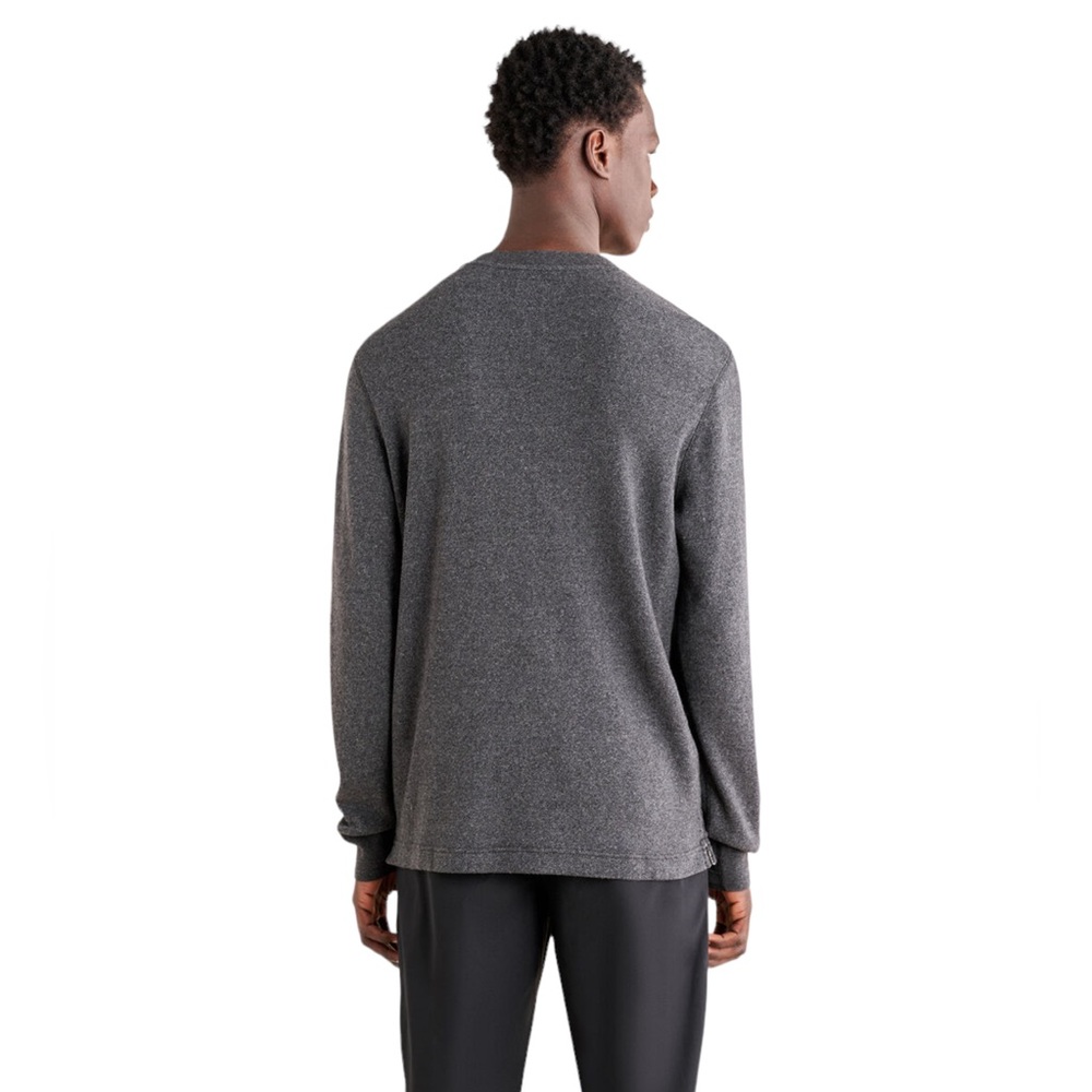 Roots Men’s Killarney Pepper Henley Shirt Grey Black Long Sleeve Top Siz… - Picture 2 of 16